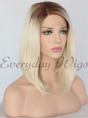 Ombre Blonde Synthetic Lace Front Wig-Everyday Wigs