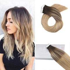 Ombre Blonde Tape in Hair Extensions ( #2/16/24)-Everyday Wigs