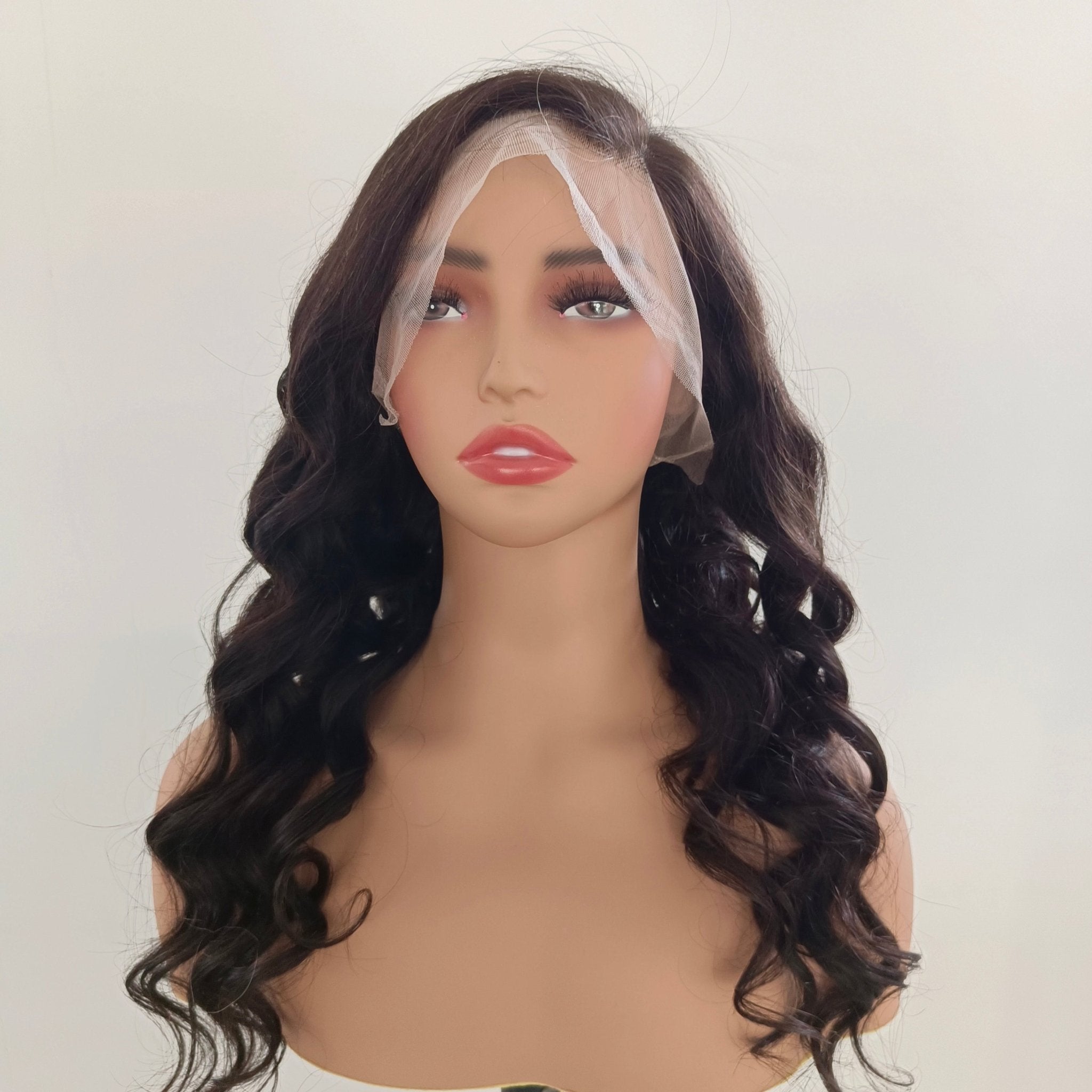 360 black high quality lace wig wavy dream