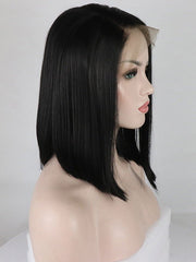 Black Bob Wig Straight Synthetic Wig - Everyday Wigs