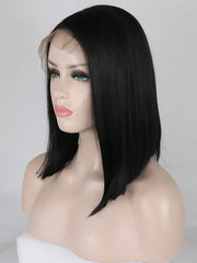 Black Bob Wig Straight Synthetic Wig - Everyday Wigs