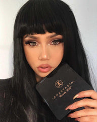 Black Lace Front Wigs with Bangs-Everyday Wigs