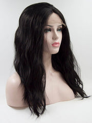 Black Wavy Synthetic Lace Front Wig-Everyday Wigs