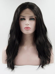 Black Wavy Synthetic Lace Front Wig-Everyday Wigs