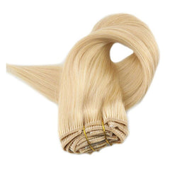 Blonde #613 Blonde Clip In Hair Extensions-Everyday Wigs