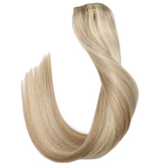 Blonde Highlights Clip in Hair Extensions (#18/#613)-Everyday Wigs