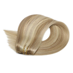 Blonde Highlights Clip in Hair Extensions (#18/#613)-Everyday Wigs