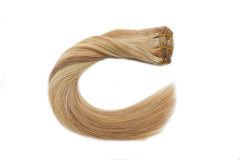 Blonde Highligted Clip in Hair Extensions-Everyday Wigs