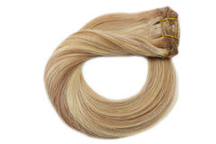 Blonde Highligted Clip in Hair Extensions-Everyday Wigs