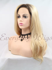 Blonde Long Synthetic Lace Front Wig - Everyday Wigs