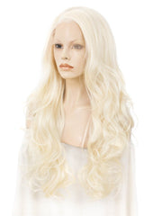 Blonde Wavy Long Synthetic Lace Front Wig - Everyday Wigs