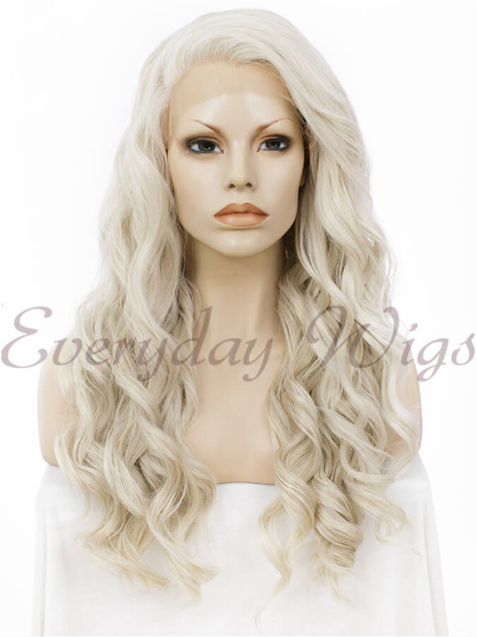 Blonde Wavy Synthetic Lace Front Wig - Everyday Wigs