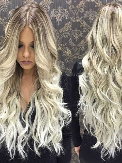 Long Blonde Wavy Lace Front 360 Real Natural Glueless Human Hair Wigs for Caucasian Women-Everyday Wigs