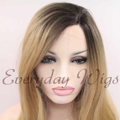 Natural Honey Blonde Ombre Synthetic Front Lace Wigs-Everyday Wigs