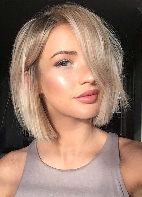 Ombre Blonde Short Bob 360 Real Natural Glueless Human Hair Wigs for Caucasian Women-Everyday Wigs