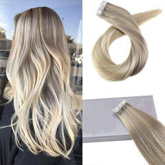 Ombre Blonde Tape in Hair Extensions ( #18/22/60)-Everyday Wigs